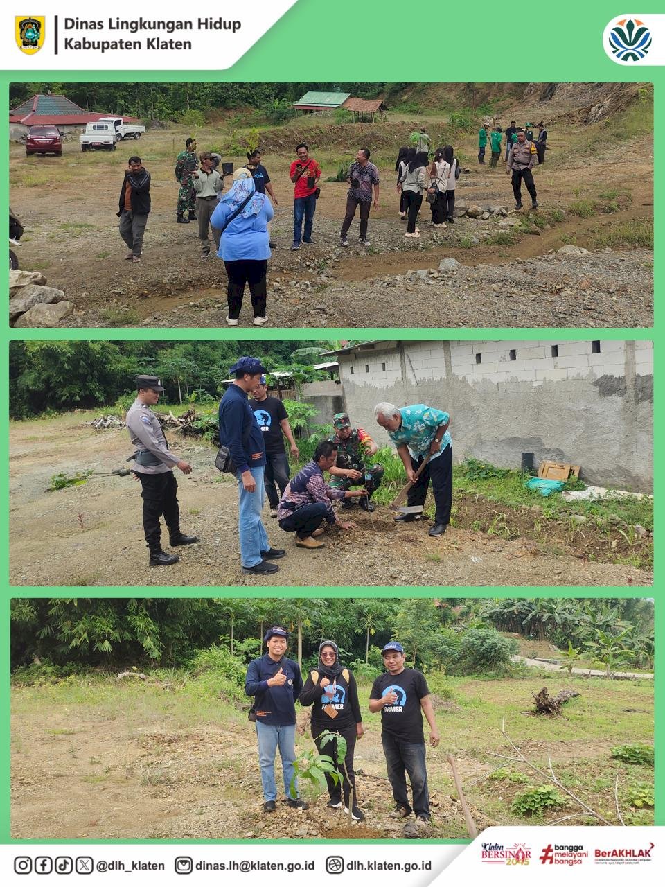 PENANAMAN DI LAHAN KRITIS DI BUKIT MERAK DESA JIWOWETAN KECAMATAN WEDI