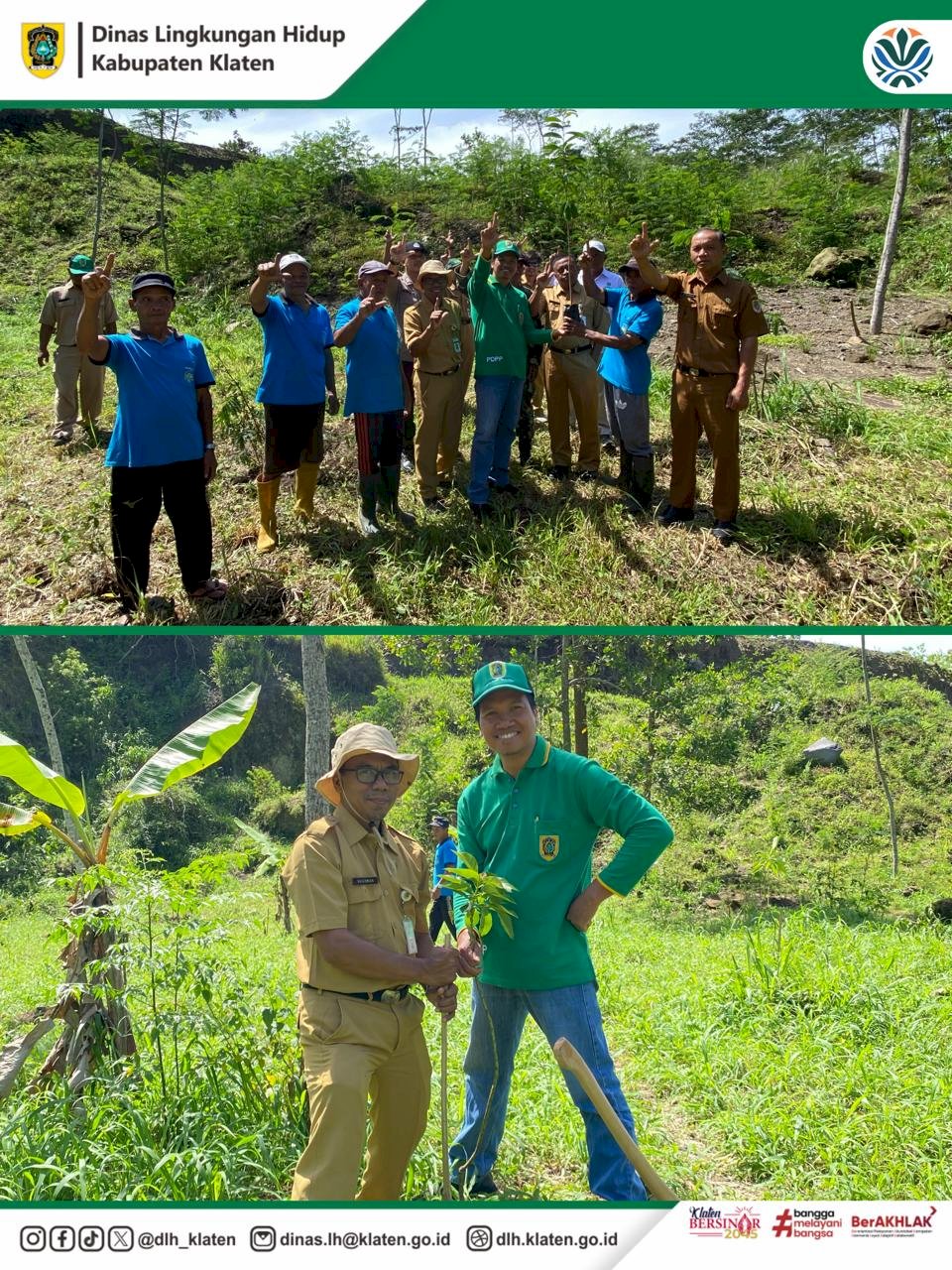 PENANAMAN POHON DI DUKUH TRAYU DESA KENDALSARI KECAMATAN KEMALANG