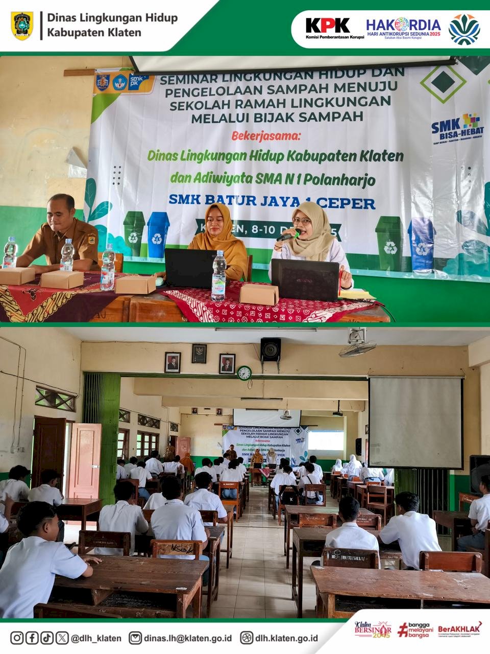 SEMINAR LINGKUNGAN HIDUP DI SMA N 1 POLANHARJO