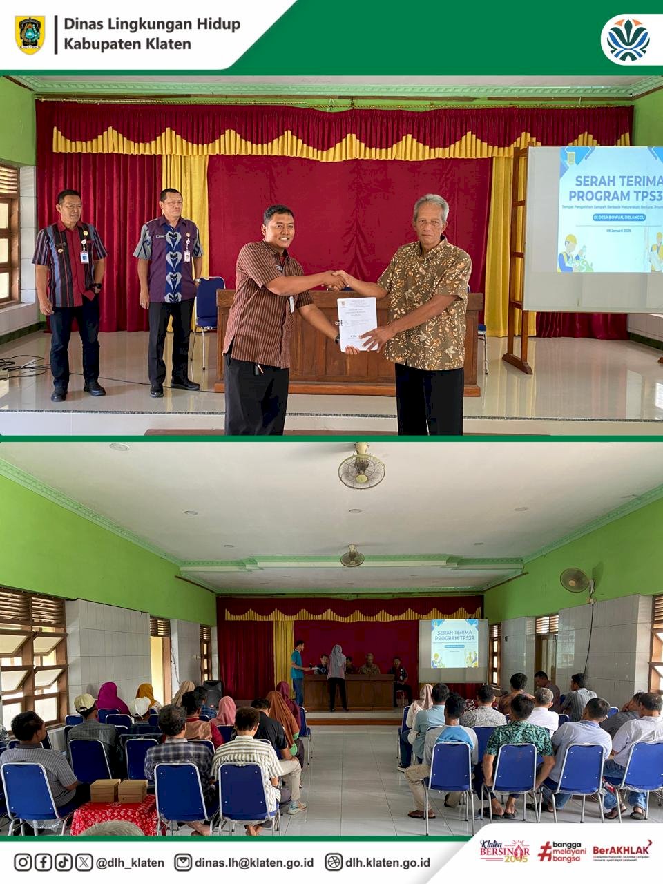 SERAH TERIMA PROGAM TPS3R DI DESA BOWAN KECAMATAN DELANGGU