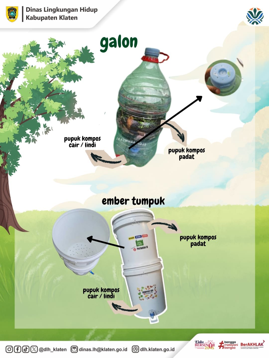 BERSAMA DLH KABUPATEN KLATEN MARI MENGELOLA SAMPAH ORGANIK DARI RUMAH