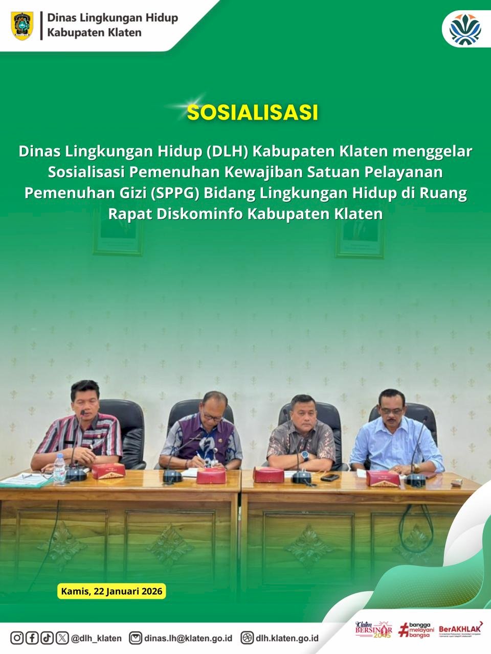 SOSIALISASI PEMENUHAN KEWAJIBAN SATUAN PELAYANAN PEMENUHAN GIZI