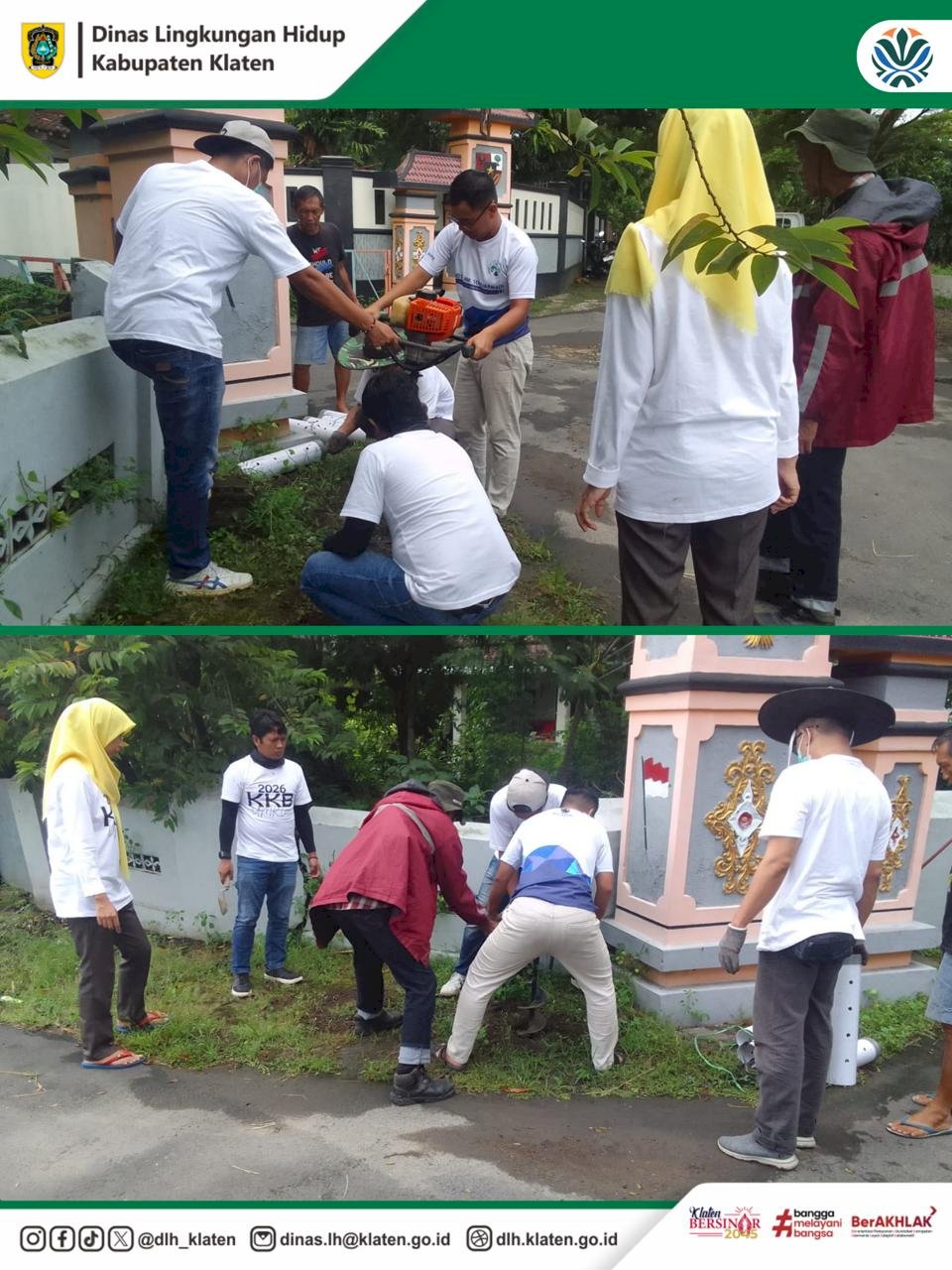 PEMBUATAN LUBANG BIOPORI BERSAMA UNIVERSITAS MUHAMMADIYAH KLATEN DI KECAMATAN KLATEN TENGAH