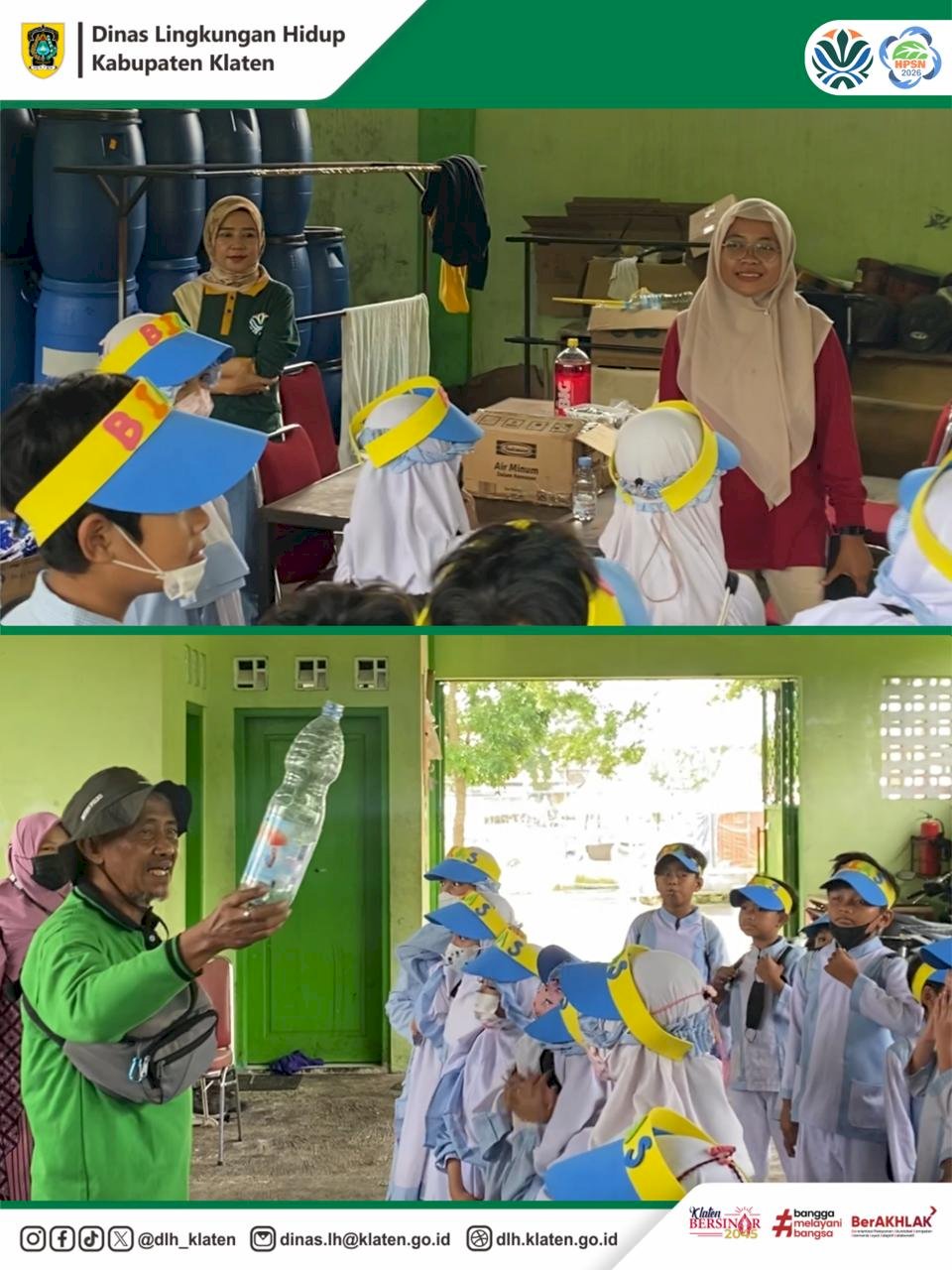 SD BINA ANAK SHOLEH (BIAS KLATEN) BERKUNJUNG KE DLH KLATEN UNTUK BELAJAR PENGELOLAAN SAMPAH