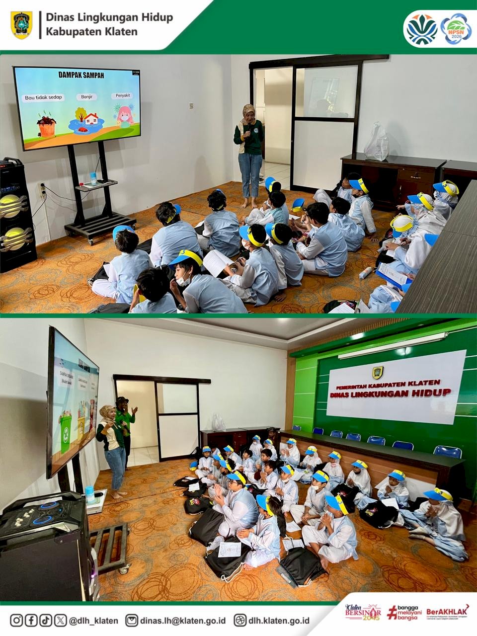 SD BINA ANAK SHOLEH (BIAS KLATEN) BERKUNJUNG KE DLH KLATEN UNTUK BELAJAR PENGELOLAAN SAMPAH