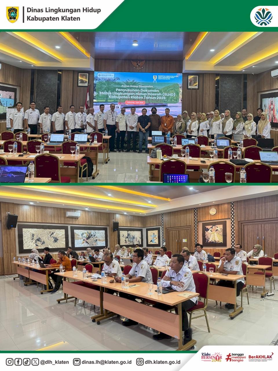 DLH KABUPATEN KLATEN GELAR FGD PERUMUSAN ISU PRIORITAS LINGKUNGAN HIDUP PENYUSUNAN SLHD KABUPATEN KLATEN TAHUN 2026