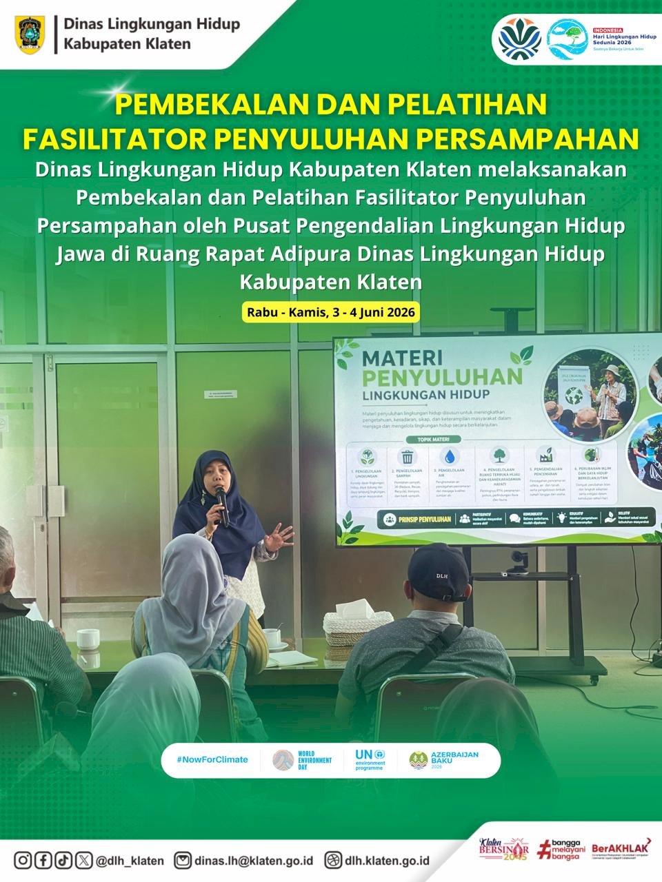 PEMBEKALAN FASILITATOR PENYULUHAN PERSAMPAHAN