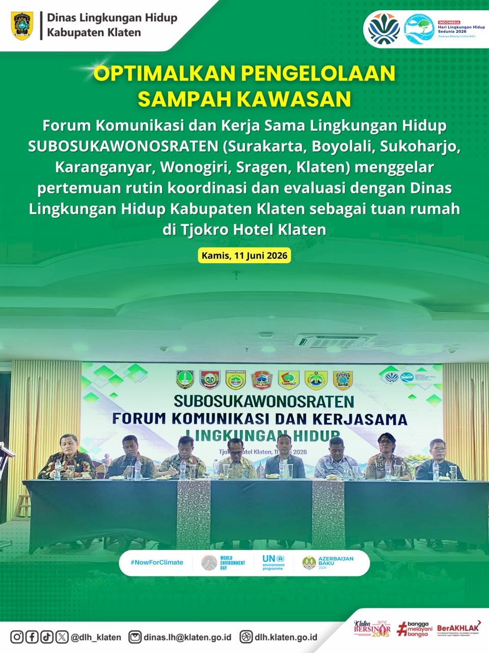 DLH KLATEN GELAR FORUM SUBOSUKAWONOSRATEN