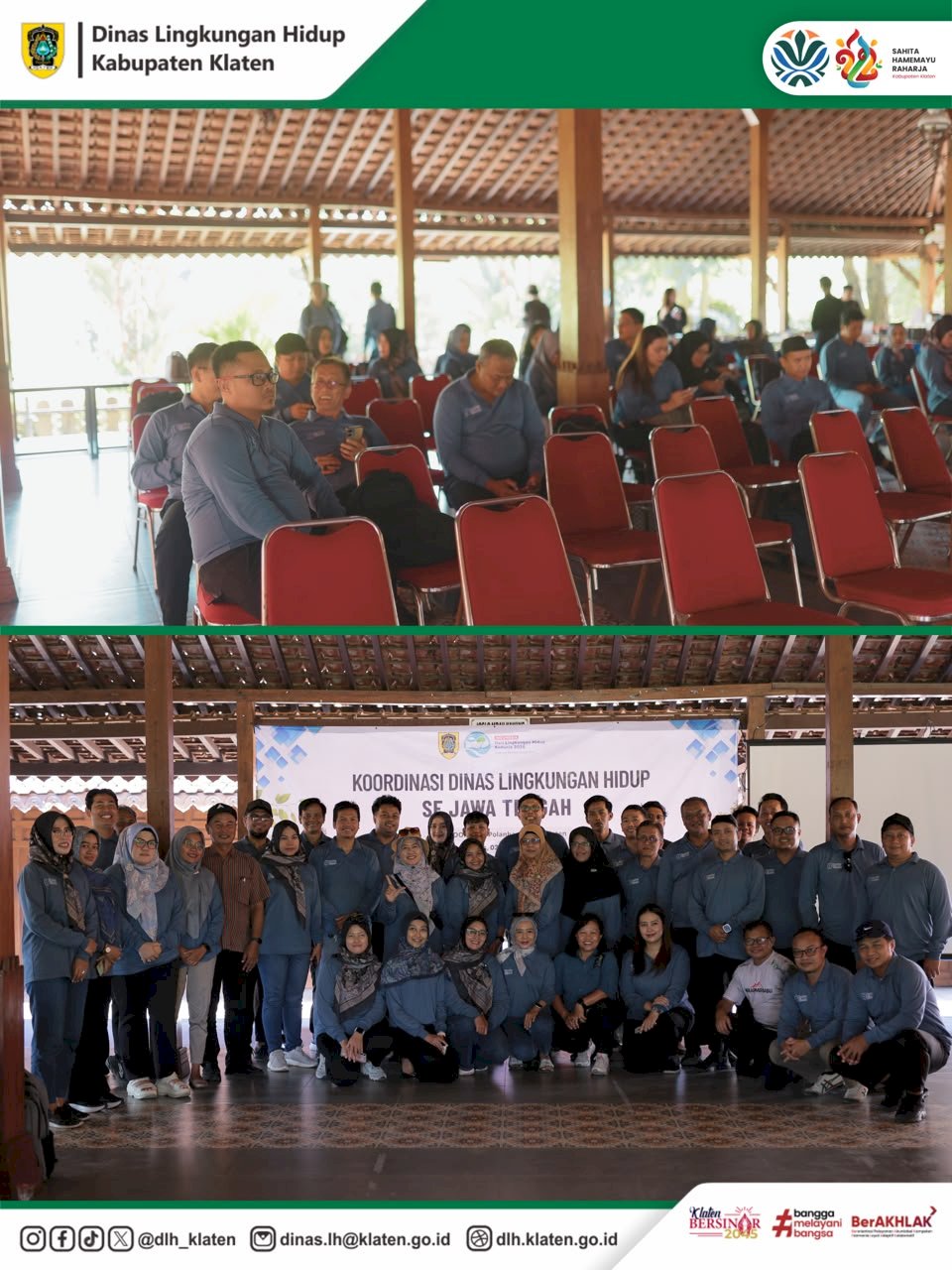DLH KLATEN JADI TUAN RUMAH DALAM ACARA KOORDINASI DINAS LINGKUNGAN HIDUP SE JAWA TENGAH