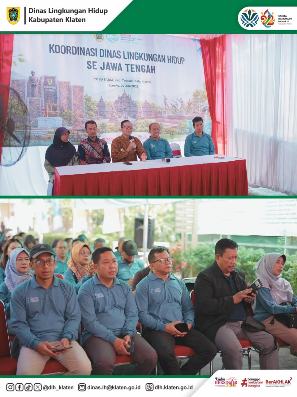 DLH KLATEN JADI TUAN RUMAH DALAM ACARA KOORDINASI DINAS LINGKUNGAN HIDUP SE JAWA TENGAH