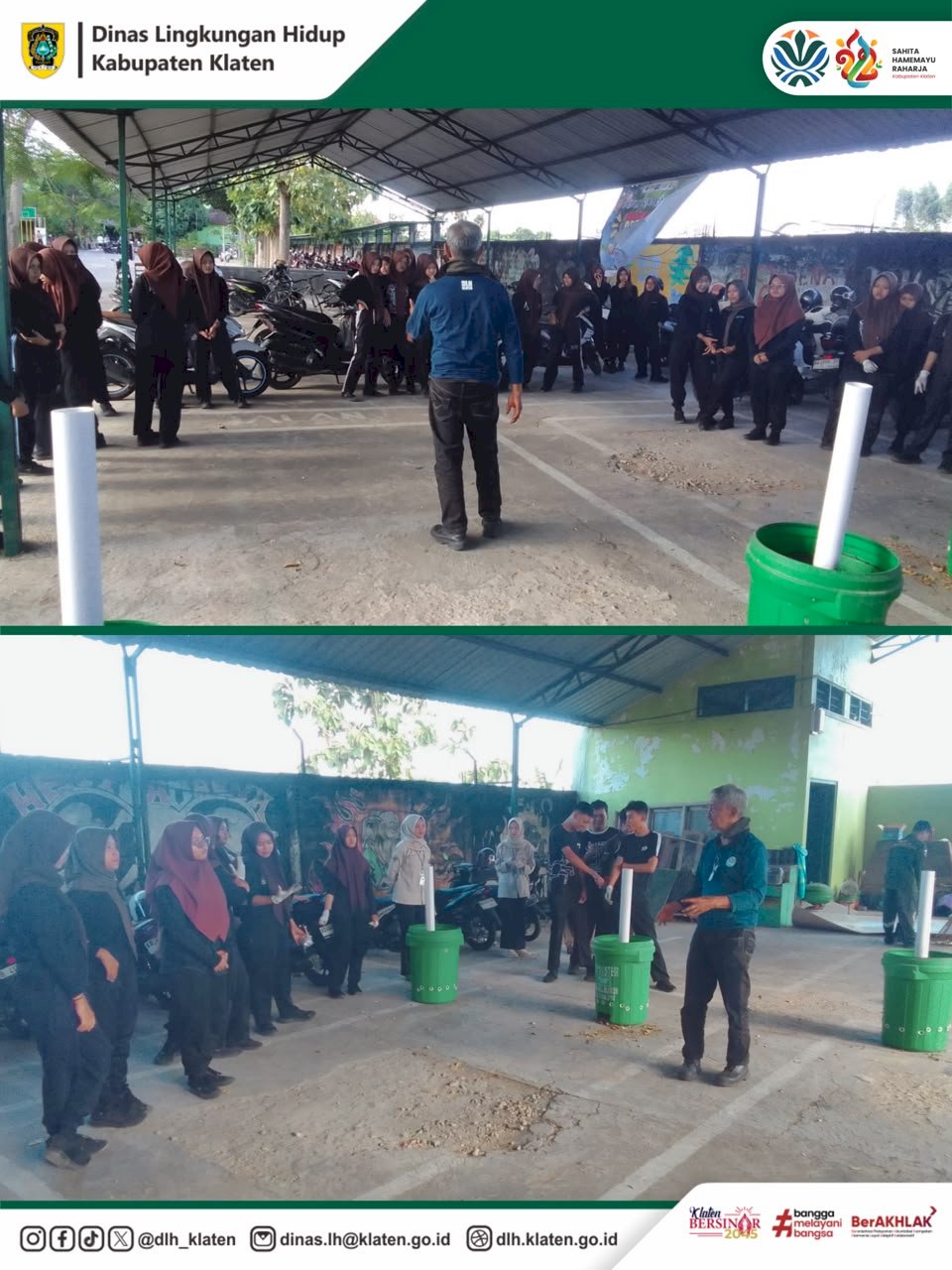 PELATIHAN PENGELOLAAN SAMPAH ORGANIK DI SMA NEGERI 1 KARANGANOM