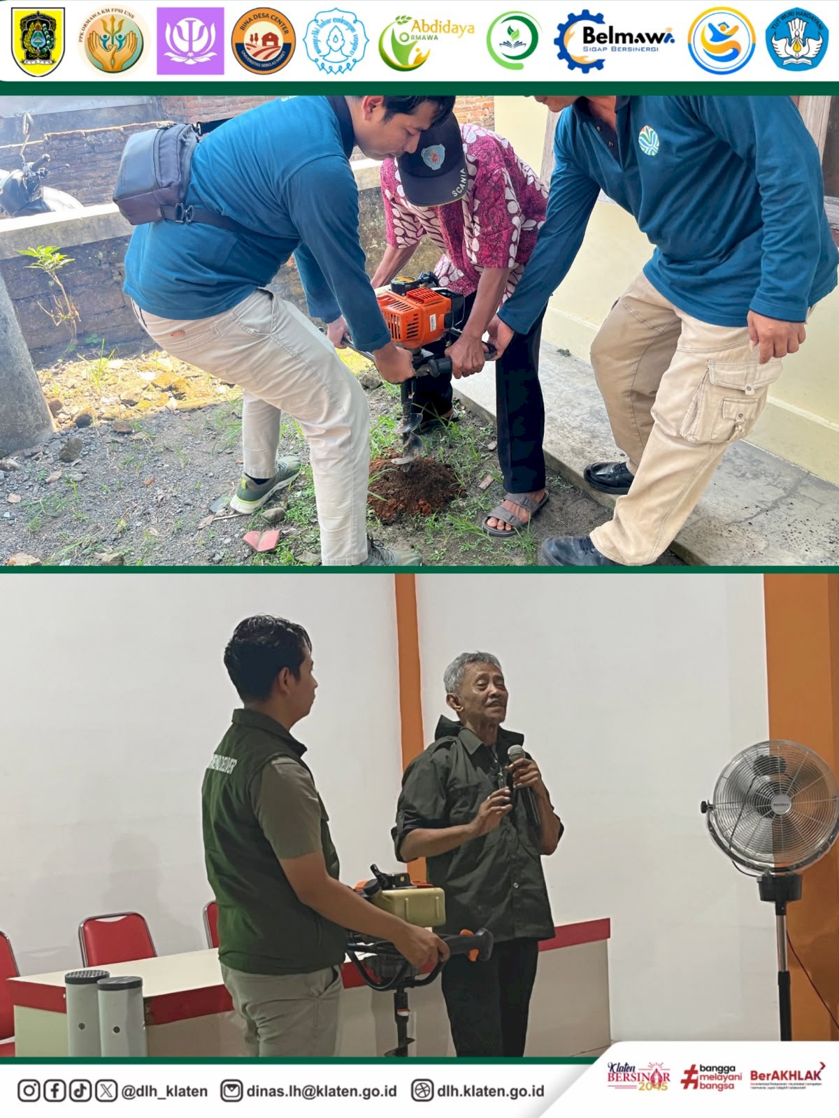 TIM PPKO KM FAKULTAS PSIKOLOGI UNS AJAK WARGA DESA SEKARAN GOTONG ROYONG TANAM 282 BIOPORI MELALUI MONITORING DAN CONTROLLING 9 RW