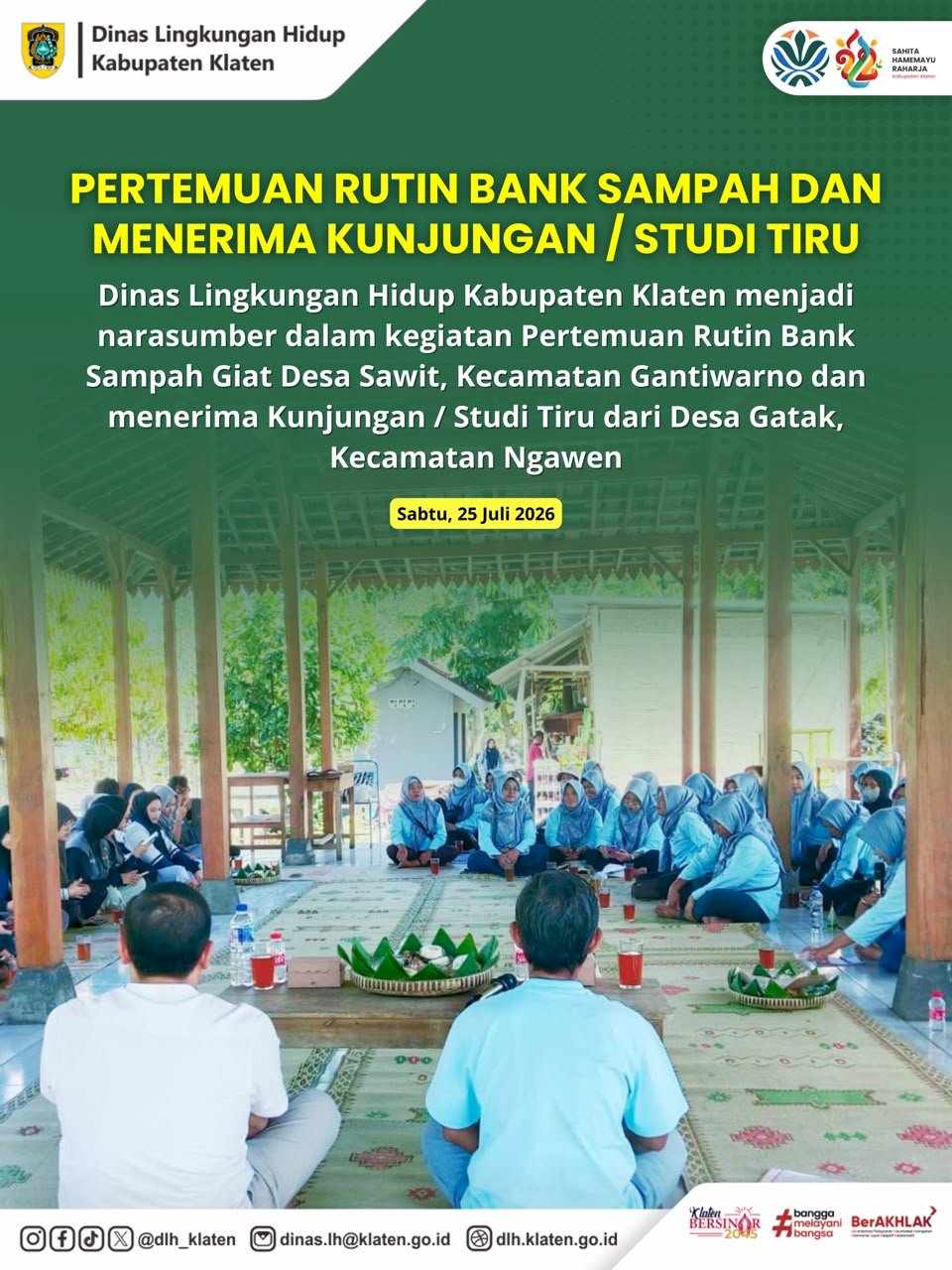 PERTEMUAN RUTIN DAN STUDI TIRU BANK SAMPAH 