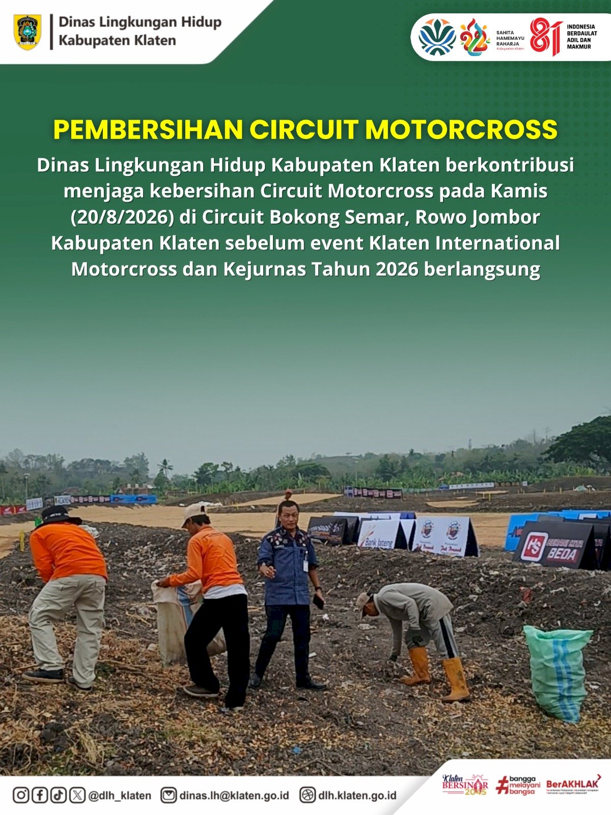 PEMBERSIHAN CIRCUIT MOTORCROSS BOKONG SEMAR