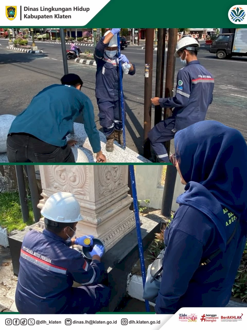 PENGAMBILAN PASSIVE SAMPLER UDARA SEMESTER II DI 4 TITIK KABUPATEN KLATEN