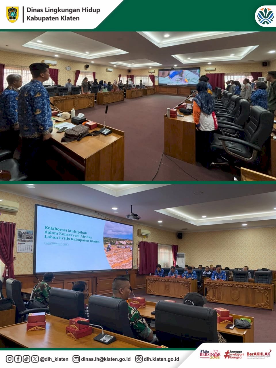 RAPAT KOORDINASI KOLABORASI KONSERVASI AIR DAN LAHAN KRITIS DI KABUPATEN KLATEN