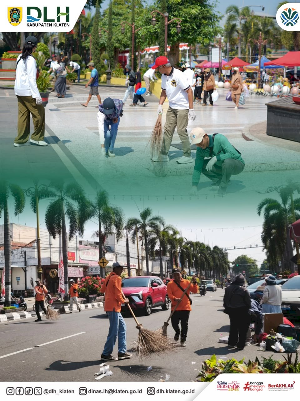 AKSI KOLABORASI WORLD CLEANUP DAY 2026 DI ALUN-ALUN KLATE
