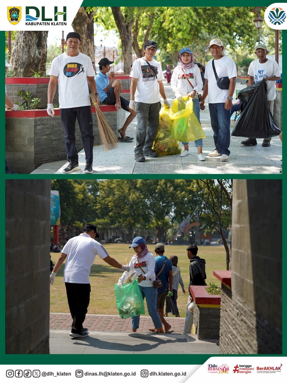 AKSI KOLABORASI WORLD CLEANUP DAY 2026 DI ALUN-ALUN KLATE