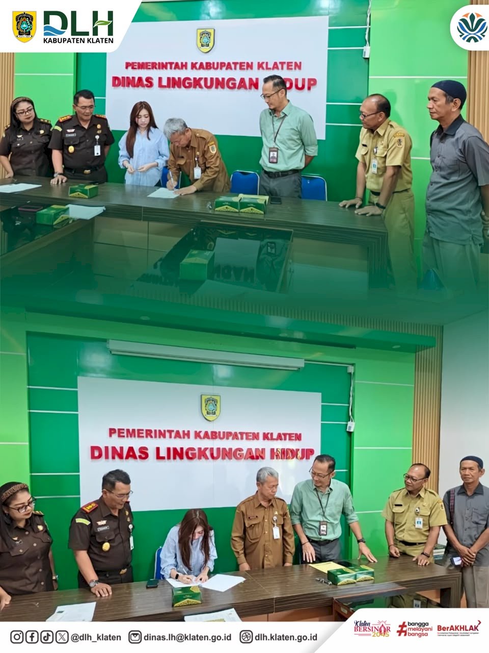 PENANDATANGAN KONTRAK PEKERJAAN PERBAIKAN JALAN TPA DILANJUTKAN PRE-CONSTRUCTION MEETING