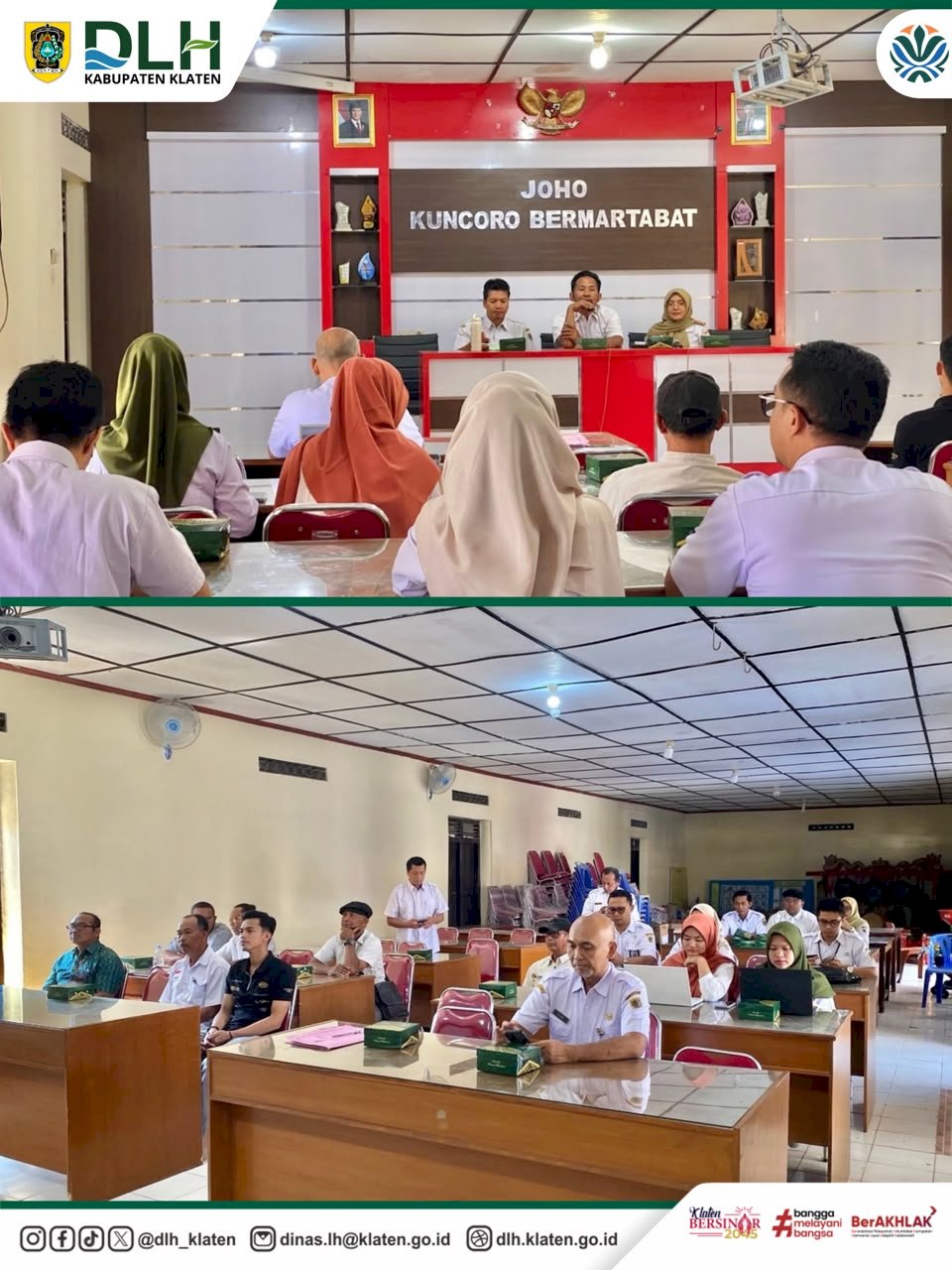 RAPAT KOORDINASI PEMBANGUNAN RUANG TERBUKA HIJAU (RTH) DI LAHAN BEKAS TPA DESA JOHO