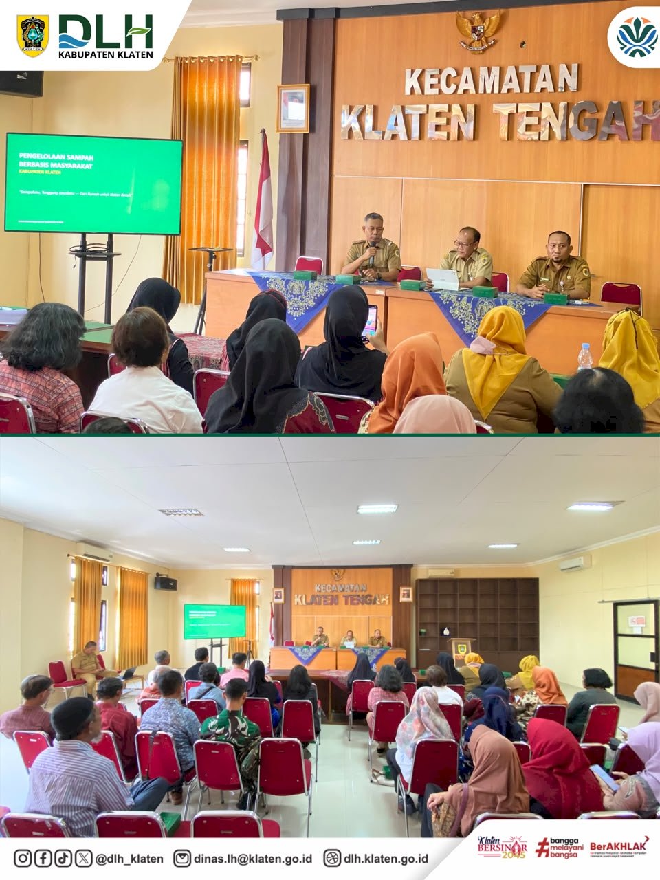 SOSIALISASI PENGELOLAAN SAMPAH DI KECAMATAN KLATEN TENGAH