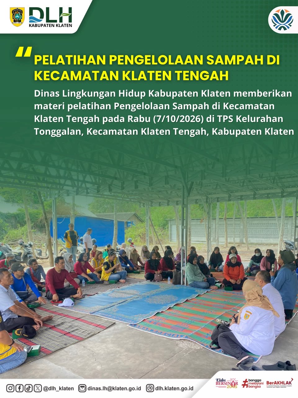 PELATIHAN PENGELOLAAN SAMPAH DI KECAMATAN KLATEN TENGAH