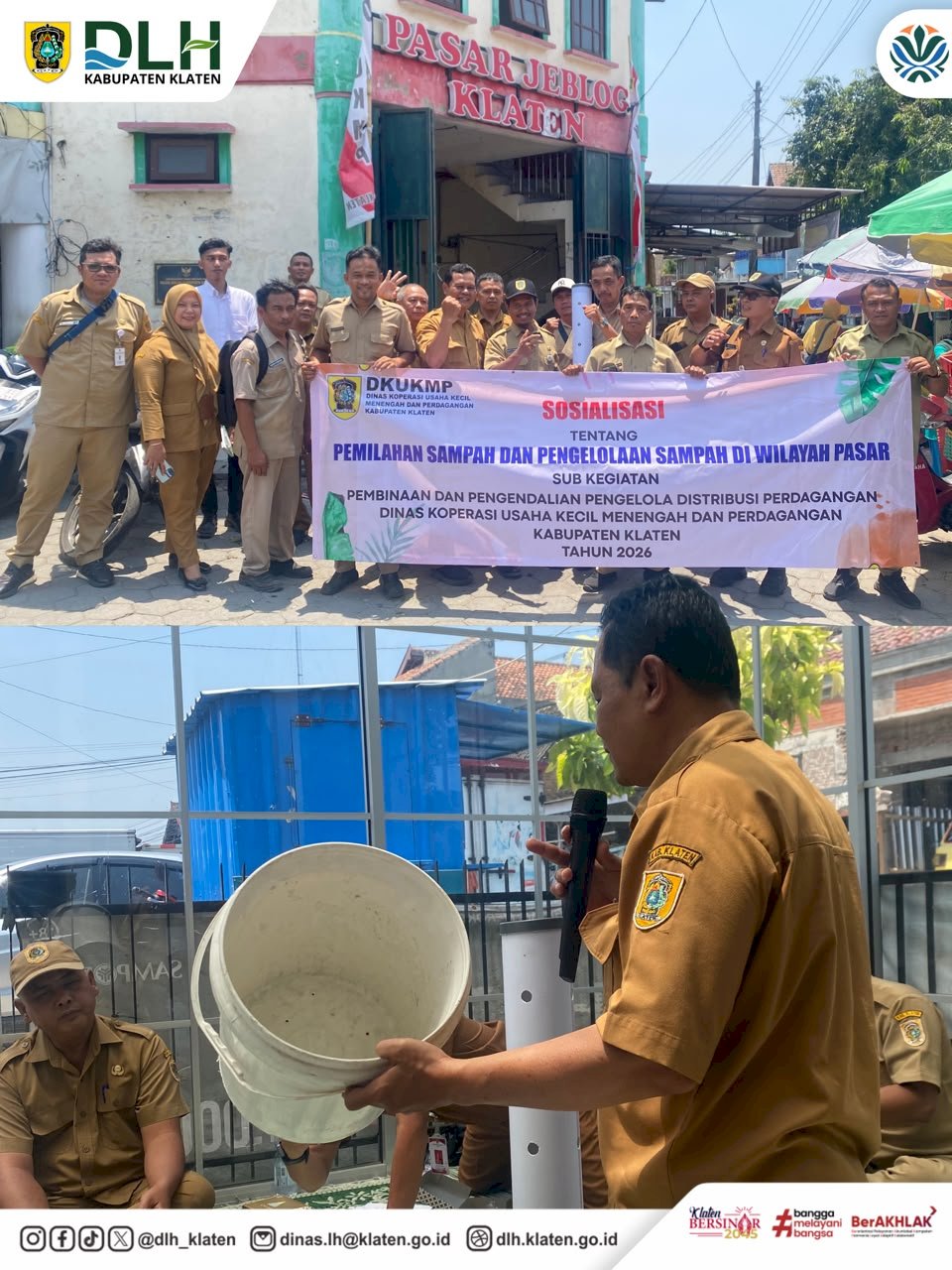 SOSIALISASI PEMILAHAN DAN PENGELOLAAN SAMPAH DI LINGKUNGAN PASAR